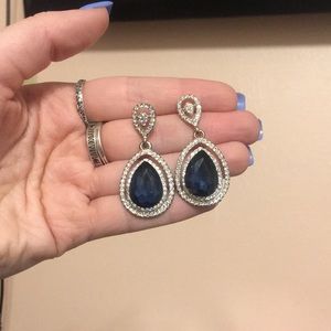 Sapphire and Diamond earrings (costume)